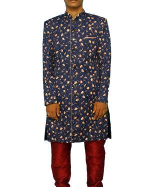 Printed Sherwani