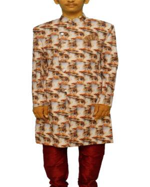 Printed Sherwani