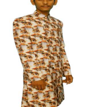 Printed Sherwani