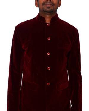 Red Jodhpuri Blazer